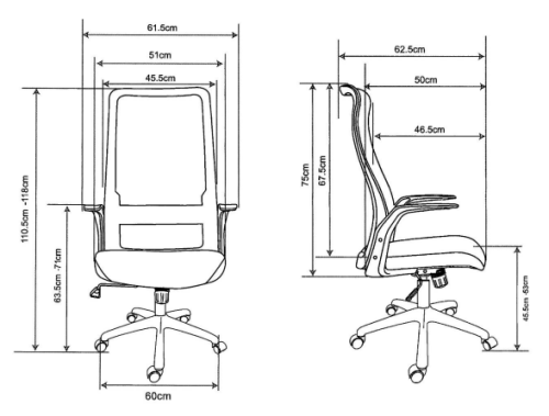 siège de bureau ergonomique noir book